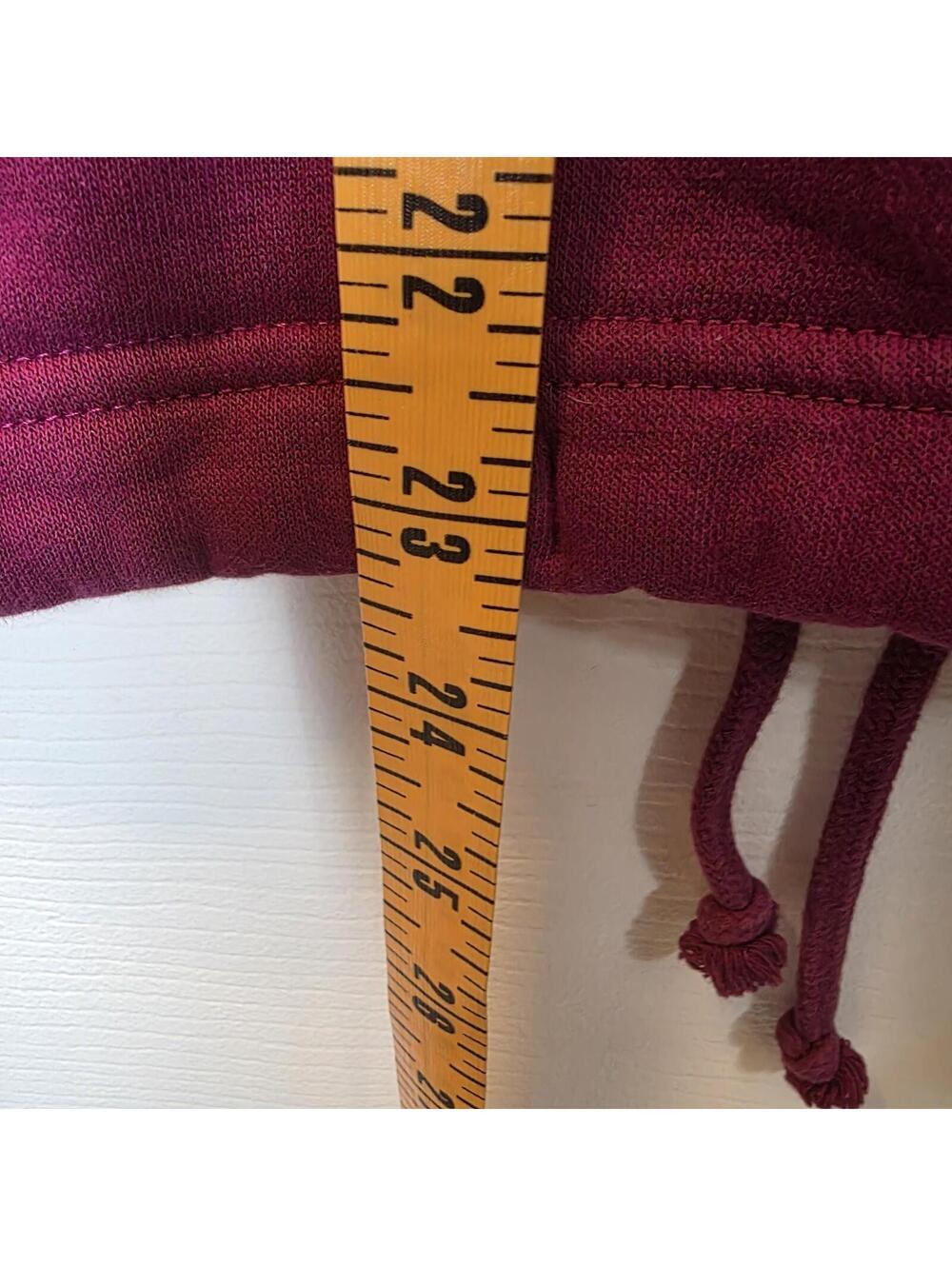 Wrangler Women's Retro Burgundy/Purple Hoodie Size XL - Picture 6 of 6